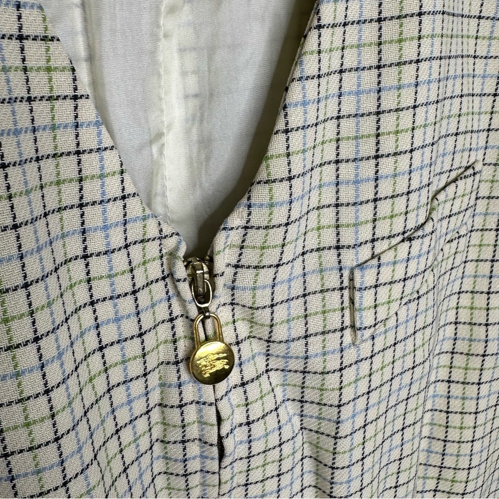 Burberry Womens Size 10 Vintage Plaid Vest Nova Check Sleeveless Wool Blend Top - Picture 3 of 7
